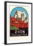 Zion National Park Decal-null-Framed Art Print