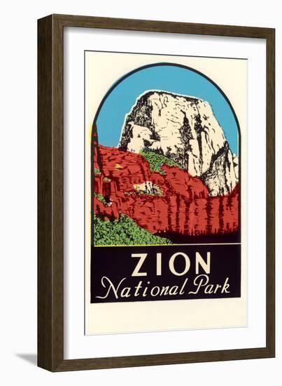 Zion National Park Decal-null-Framed Art Print