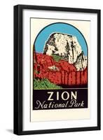 Zion National Park Decal-null-Framed Art Print