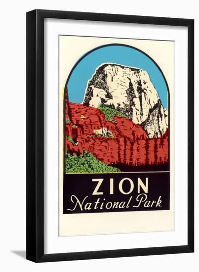 Zion National Park Decal-null-Framed Art Print