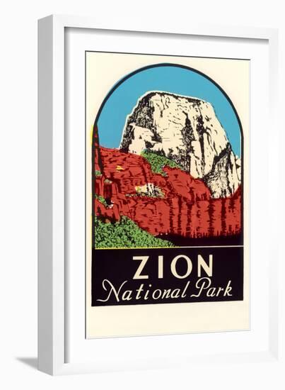 Zion National Park Decal-null-Framed Art Print