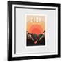 Zion National Park Poster Vector Illustration-DOMSTOCK-Framed Photographic Print