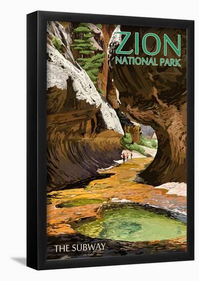 Zion National Park - The Subway-null-Framed Poster