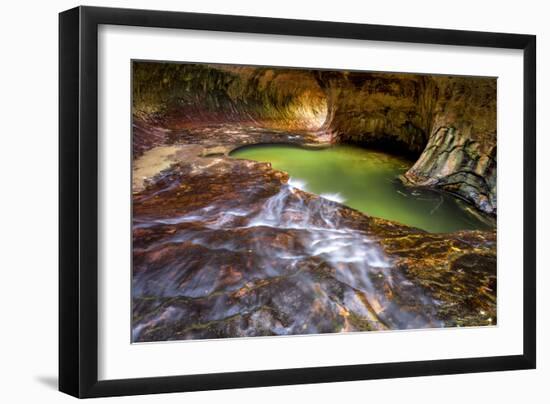 Zion National Park, Utah: The Famous Subway-Ian Shive-Framed Photographic Print