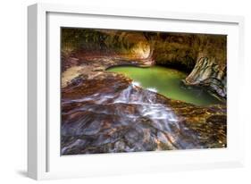 Zion National Park, Utah: The Famous Subway-Ian Shive-Framed Photographic Print