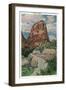 Zion National Park, Utah - View of Angel's Landing, c.1938-Lantern Press-Framed Art Print