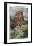 Zion National Park, Utah - View of Angel's Landing, c.1938-Lantern Press-Framed Art Print