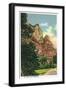 Zion National Park, Utah - View of Mount Zion (Lady Mountain), c.1938-Lantern Press-Framed Art Print