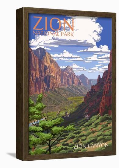 Zion National Park - Zion Canyon View-null-Framed Poster