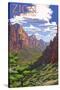 Zion National Park - Zion Canyon View-Lantern Press-Stretched Canvas