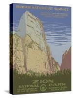 Zion National Park-The Vintage Collection-Stretched Canvas