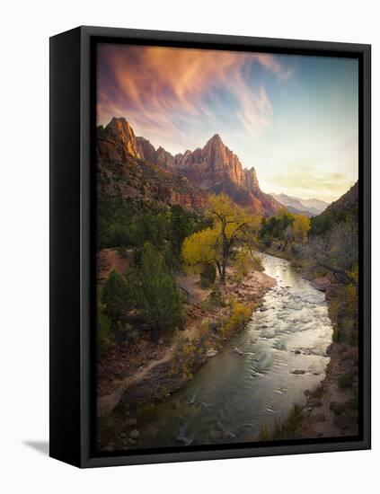 Zion National Park-Michael Zheng-Framed Stretched Canvas