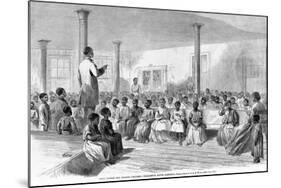 Zion School for Colored Children, Charleston, South Carolina, Pub. 1866-Alfred R. Waud-Mounted Giclee Print