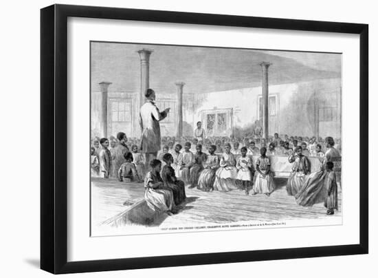 Zion School for Colored Children, Charleston, South Carolina, Pub. 1866-Alfred R. Waud-Framed Giclee Print