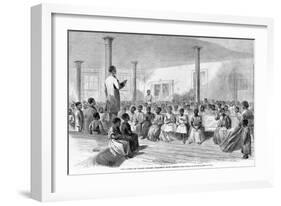 Zion School for Colored Children, Charleston, South Carolina, Pub. 1866-Alfred R. Waud-Framed Giclee Print