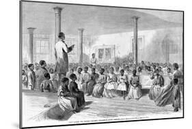 Zion School for Colored Children, Charleston, South Carolina, Pub. 1866-Alfred R. Waud-Mounted Giclee Print