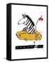 Zippy Zebra-Carla Martell-Framed Stretched Canvas