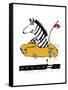 Zippy Zebra-Carla Martell-Framed Stretched Canvas