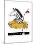 Zippy Zebra-Carla Martell-Mounted Giclee Print