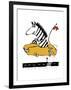 Zippy Zebra-Carla Martell-Framed Giclee Print