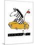 Zippy Zebra-Carla Martell-Mounted Giclee Print