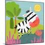 Zippy Zebra-Tina Finn-Mounted Art Print