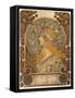 Zodiac, 1896 (Colour Litho)-Alphonse Marie Mucha-Framed Stretched Canvas