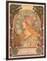 Zodiac, 1896-Alphonse Mucha-Framed Giclee Print