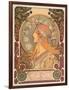 Zodiac, 1896-Alphonse Mucha-Framed Giclee Print