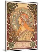 Zodiac, 1896-Alphonse Mucha-Mounted Giclee Print