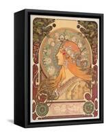 Zodiac, 1896-Alphonse Mucha-Framed Stretched Canvas