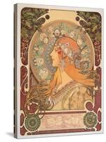 Zodiac, 1896-Alphonse Mucha-Stretched Canvas