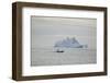 Zodiac Boat near an Iceberg-DLILLC-Framed Photographic Print