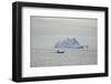 Zodiac Boat near an Iceberg-DLILLC-Framed Photographic Print