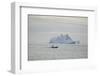 Zodiac Boat near an Iceberg-DLILLC-Framed Photographic Print