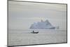 Zodiac Boat near an Iceberg-DLILLC-Mounted Photographic Print