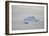 Zodiac Boat near an Iceberg-DLILLC-Framed Photographic Print