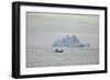 Zodiac Boat near an Iceberg-DLILLC-Framed Photographic Print