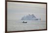 Zodiac Boat near an Iceberg-DLILLC-Framed Photographic Print