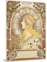 Zodiac calendar for 'La Plume', 1896 (litho)-Alphonse Marie Mucha-Mounted Giclee Print