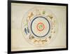 Zodiac Calendar, from an Atlas of the World in 33 Maps, Venice, 1st September 1553-Battista Agnese-Framed Giclee Print