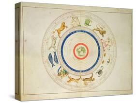 Zodiac Calendar, from an Atlas of the World in 33 Maps, Venice, 1st September 1553-Battista Agnese-Stretched Canvas