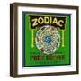 Zodiac Coffee Label - New Orleans, LA-Lantern Press-Framed Art Print