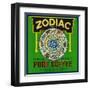 Zodiac Coffee Label - New Orleans, LA-Lantern Press-Framed Art Print