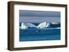 Zodiac cruising back to a cruise ship anchoring behind an iceberg, Brown Bluff, Antarctica, Polar R-Michael Runkel-Framed Photographic Print