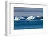 Zodiac cruising back to a cruise ship anchoring behind an iceberg, Brown Bluff, Antarctica, Polar R-Michael Runkel-Framed Photographic Print