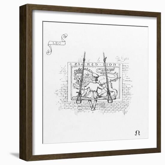 Zodiac, Leo (Maxims)-null-Framed Art Print