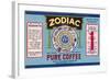 Zodiac Pure Coffee Coupon-null-Framed Art Print