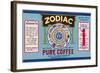 Zodiac Pure Coffee Coupon-null-Framed Art Print