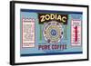 Zodiac Pure Coffee Coupon-null-Framed Art Print